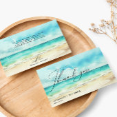 Minimalistische zomer Ocean Beach Bedankkaart