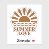Minimalistische Zomerliefde Sticker (Vel)