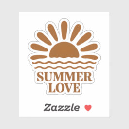 Minimalistische Zomerliefde Sticker