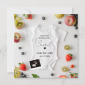 Minimalistische Zomerzwangerschap Aankondiging (Voorkant)