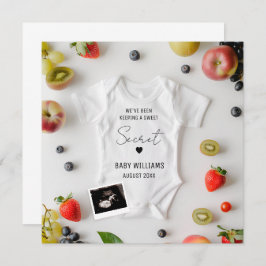 Minimalistische Zomerzwangerschap Aankondiging