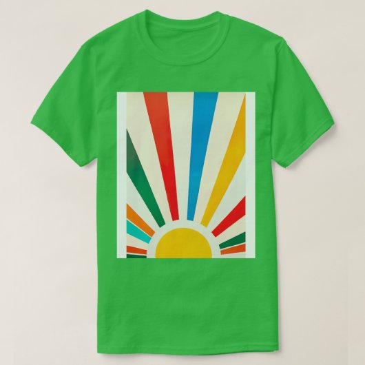 Minimalistische zon 1 t-shirt (Design voorkant)