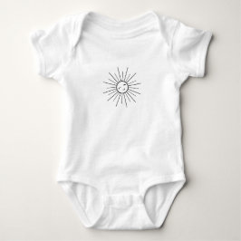 Minimalistische zonbaby-body - Schattig zonneschij Romper