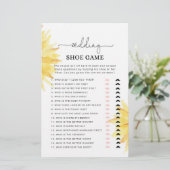 Minimalistische zonnebloem De bruiloft schoen spel (Staand voorkant)