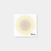 Minimalistische Zonnebloem Gepersonaliseerde Post- Post-it® Notes (Voorkant)