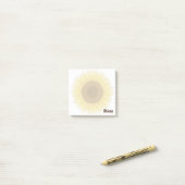 Minimalistische Zonnebloem Gepersonaliseerde Post- Post-it® Notes (Op bureau)