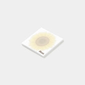 Minimalistische Zonnebloem Gepersonaliseerde Post- Post-it® Notes (Schuin)