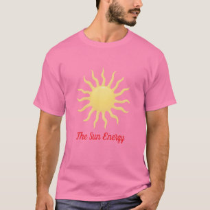 Minimalistische Zonneuitbarsting – Stralende Energ T-shirt