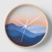 Minimalistische zonsondergang in de bergen (Voorkant)