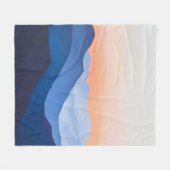 Minimalistische zonsondergang in de bergen fleece deken (Voorkant (Horizontaal))