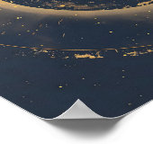 Minimalistische zonsverduistering poster (Hoek)