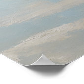 Minimalistische zoutvlakte abstracte landschapskun poster (Hoek)