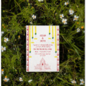 Minimalistische Zuid-Indiase bruiloft Kaart