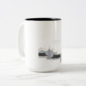 Minimalistische Zuid-Korea koffie Mok (Voorkant links)