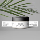 Minimalistische zwart-wit 4OZ 120g cosmetische pot