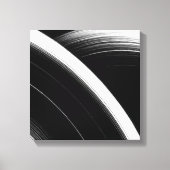 Minimalistische zwart-wit Abstracte muurkunst | Co Canvas Afdruk (Voorkant)