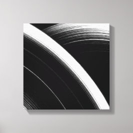Minimalistische zwart-wit Abstracte muurkunst | Co Canvas Afdruk
