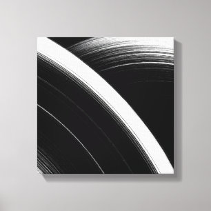 Minimalistische zwart-wit Abstracte muurkunst Co Canvas Afdruk