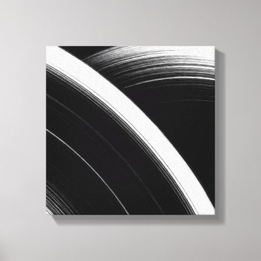 Minimalistische zwart-wit Abstracte muurkunst | Co Canvas Afdruk (Voorkant)