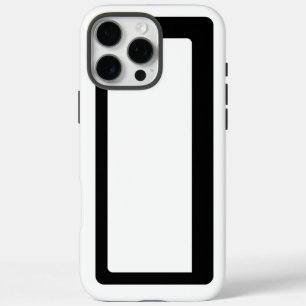 Minimalistische zwart-wit Abstracte omtrek iPhone 16 Pro Max Hoesje