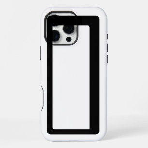 Minimalistische zwart-wit Abstracte omtrek iPhone 16 Pro Max Hoesje