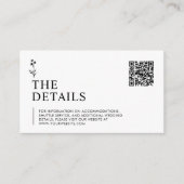 Minimalistische zwart-wit bruiloft behuizing Kaart (Voorkant)