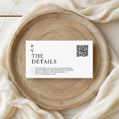 Minimalistische zwart-wit bruiloft behuizing Kaart