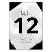 Minimalistische zwart-wit Casual trouwfoto Kaart (Achterkant)