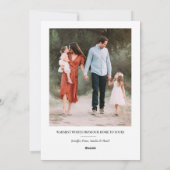 Minimalistische zwart-wit collage vakantie Kaart (Achterkant)