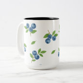 Minimalistische zwart-wit Floral Line Art Mok (Voorkant links)