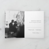 Minimalistische zwart-wit foto moderne trouwdag (Binnen)