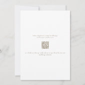 Minimalistische zwart-wit foto QR-code Save the Da Date (Achterkant)