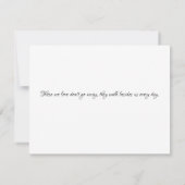 Minimalistische zwart-wit fotobegrafenis bedankkaart (Achterkant)