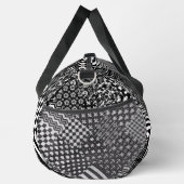 Minimalistische zwart-wit gemengde patroon stijl plunjezak (Rechts)