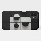 Minimalistische zwart-wit geometrische abstracte k Case-Mate iPhone case (Achterkant (horizontaal))