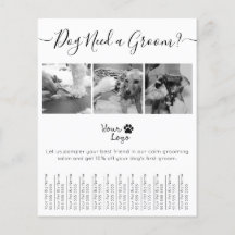 Minimalistische Zwart-Wit Hondenverzorging Logo To