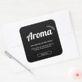 Minimalistische zwart-wit kaarsenetiketten Sticker (Envelop)