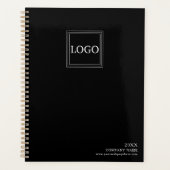 Minimalistische zwart-wit Logo-planner Planner (Voorkant)