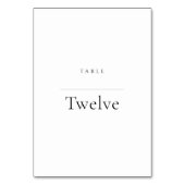 Minimalistische Zwart & Wit | Moderne Luxe  Kaart (Voorkant)
