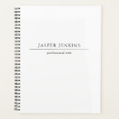 Minimalistische zwart-wit moderne planner (Voorkant)