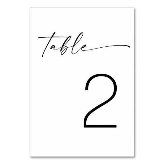 Minimalistische zwart-wit moderne script bruiloft kaart (Achterkant)