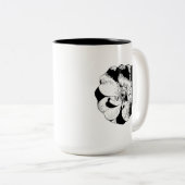 Minimalistische zwart-wit Mok (Voorkant rechts)