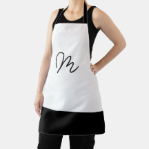Minimalistische zwart-wit monogram