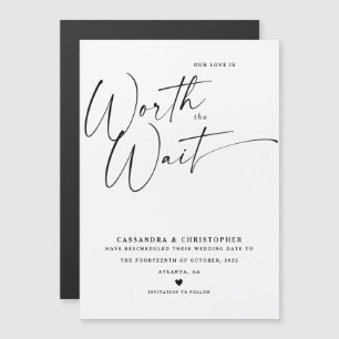 Minimalistische Zwart&Wit Opnieuw Geplande Save Th