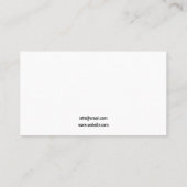 Minimalistische zwart-wit paardenschets visitekaartje (Achterkant)