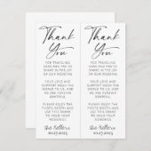 Minimalistische Zwart & Wit Photobooth Favor Inser Informatiekaartje (Voorkant / Achterkant)