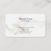 Minimalistische Zwart Wit Plain Modern Abstract Visitekaartje (Voorkant)