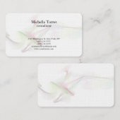 Minimalistische Zwart Wit Plain Modern Abstract Visitekaartje (Voorkant / Achterkant)