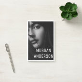 Minimalistische zwart-wit portretnaam Post-it N Post-it® Notes (Kantoor)
