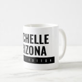 Minimalistische zwart-wit Professional Modern Koffiemok (Voorkant rechts)